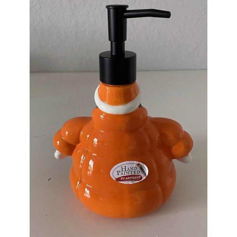 Peanuts Snoopy Soap‎ Lotion Dispenser Orange Quilted Puffer Puffy Jacket NEW